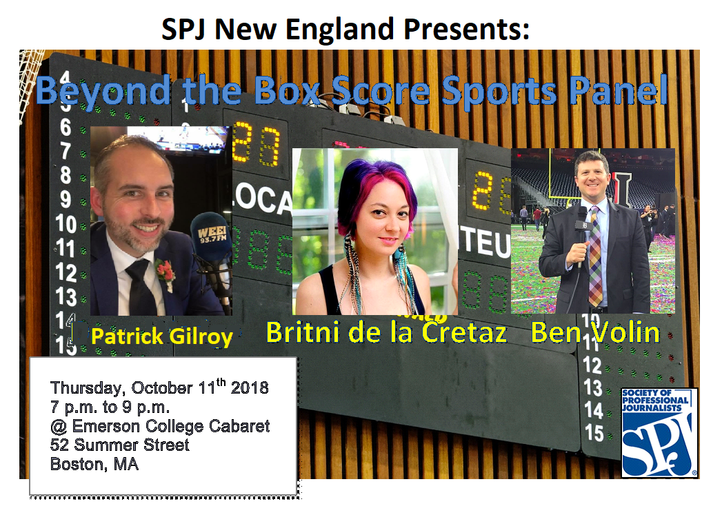 UPDATED: Sports Panel Scheduled for October 11 at Emerson Announcements