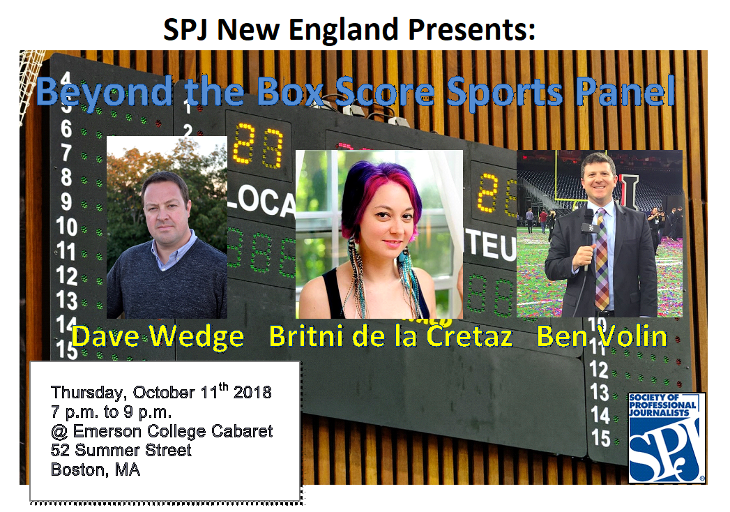 Sports Panel Scheduled for October 11 at Emerson Announcements